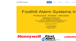 Desktop Screenshot of foothillalarm.com